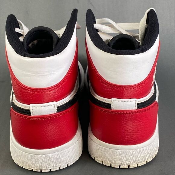 Nike Air Jordan 1 Retro Mid Chicago White Black Gym Red mens size  10 - Picture 8 of 10
